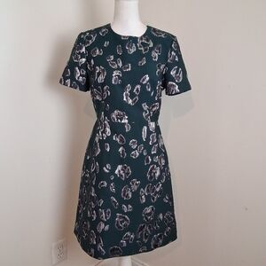 🔸Jason Wu Collection Front Green With Chrome Mini Dress Size Medium